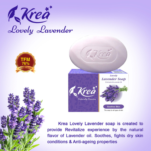 Krea Lovely Lavender Soap (Pack of 5) Krea Beauty
